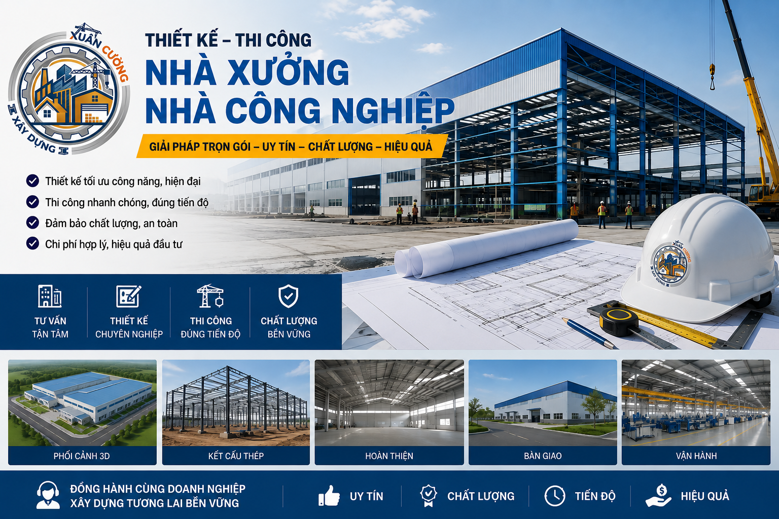 xây dựng nhà xưởng nhà công nghiệp chuyên nghiệp